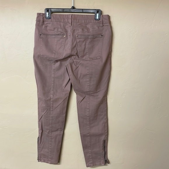 WHBM Washed Mauve Pink Skimmer Jeans 8 - Picture 9 of 10